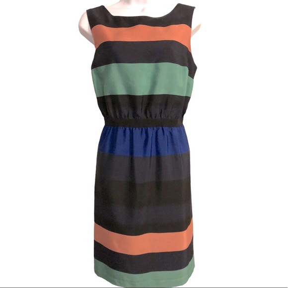 Ann Taylor LOFT Dress Horizontal Stripes Medium - Picture 13 of 13